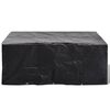 vidaXL Garden Furniture Cover Set of 2 Black Polyethylene