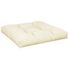 vidaXL Pallet Cushion Cream Fabric (100% polyester) Medium