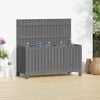 vidaXL Garden Storage Box Grey Solid pine wood Medium Garden Storage Box