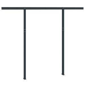 vidaXL Awning Post Set Anthracite Iron 118.1x96.5 in