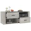 vidaXL TV Cabinet Concrete gray Engineered wood Medium TV Cabinet