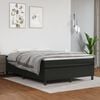 vidaXL Bed Frame Black Faux Leather, Plywood, Engineered Wood Queen