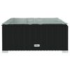 vidaXL Garden Lounge Set Black PE rattan Large Modular