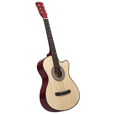 Napier Door Integraal vidaXL Western Acoustic Cutaway Guitar with 6 Strings 38" Basswood |  vidaXL.com