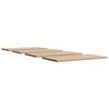 vidaXL Table Top Set of 4 Natural Solid pine wood 35.4 x 17.7 x 1.0 in