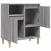 vidaXL Sideboard Grey Sonoma Engineered wood, solid eucalyptus wood