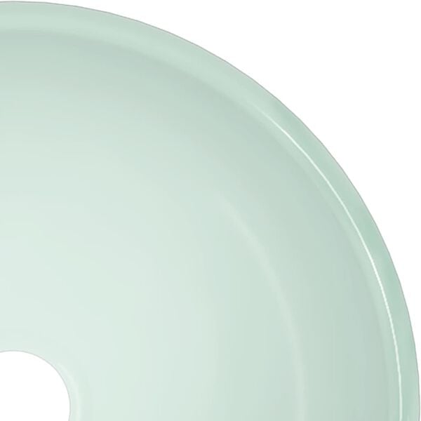 vidaXL Basin Tempered Glass 11.8x4.7" White