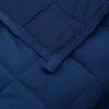 vidaXL Weighted Blanket Blue Brushed polyester microfiber 47.2x70.9 in