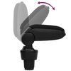 vidaXL Car Armrest Black 5.1"x13"x(13"-19.3") ABS