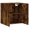 vidaXL Wall Cabinet Smoked Oak Engineered Wood Medium Wall Cabinet