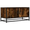 vidaXL TV Cabinet Smoked Oak Engineered wood, Metal Medium TV Cabinet