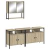 vidaXL Bathroom Furniture Set Sonoma oak
