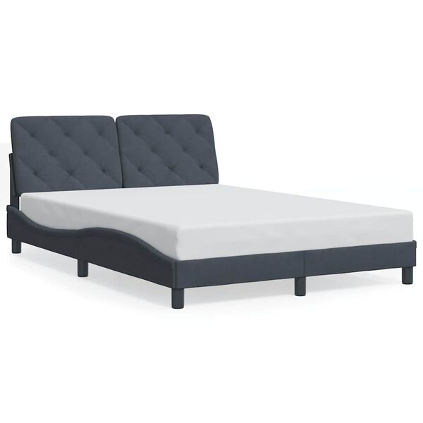 vidaXL Bed Frame Dark gray