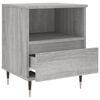 vidaXL Bedside Cabinet Gray Sonoma Engineered wood Medium