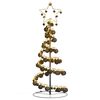 vidaXL LED Christmas Tree Black, Warm White Metal, Plastic 47.2 in