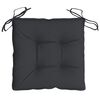 vidaXL Pallet Cushion Set of 2 Black Oxford fabric (100% polyester)