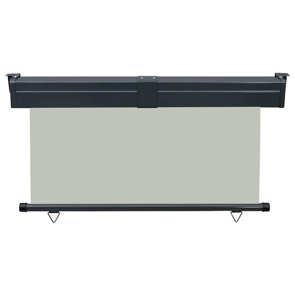 48428 vidaXL Balcony Side Awning 57.1"x98.4" Gray