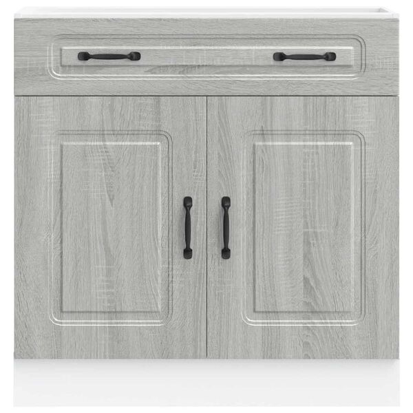 vidaXL Kitchen Base Cabinet Grey Sonoma Engineered Wood