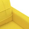 vidaXL 3-Seater Sofa Light Yellow Fabric (100% Polyester), Metal, Textilene