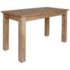 vidaXL Dining Table Natural wood finish Solid mahogany wood
