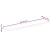 vidaXL Table Top 63"x11.8"x1.5" Rectangular Solid Wood Mango