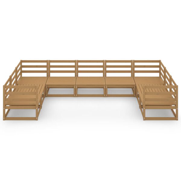 vidaXL Garden Lounge Set Honey brown Solid pine wood Medium Modular
