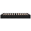 vidaXL Ottoman Bed Frame Black Velvet, Metal, Plywood, Engineered Wood
