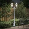 vidaXL Garden Light White 235 cm Aluminium