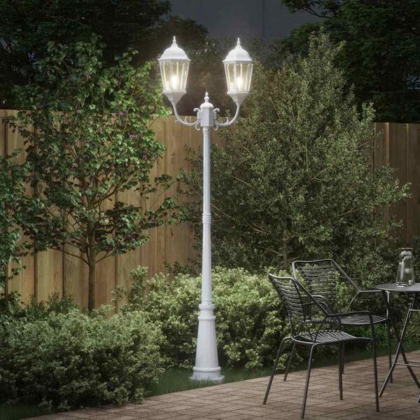 vidaXL Garden Light White 235 cm Aluminium