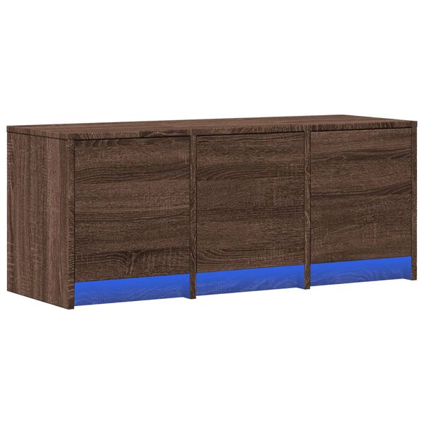 vidaXL TV Cabinet Brown Oak Engineered Wood Medium TV Cabinet