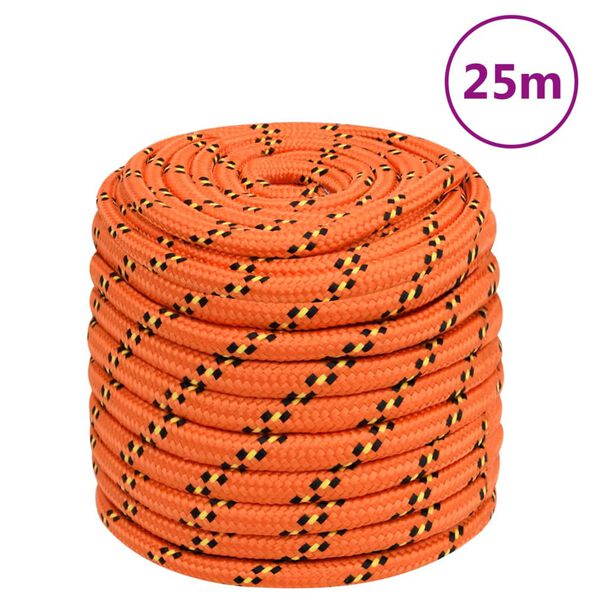 vidaXL Boat Rope Orange 0.71 " 82.0 ' Polypropylene