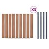 vidaXL Fence Panel Set Brown 207.1"x73.2" WPC