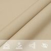 vidaXL Sun Sail Beige PU-Coated Oxford Fabric 14.8 ft UV Resistant