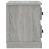 vidaXL Bedside Cabinet Grey Sonoma Engineered wood 23.6x14.0x17.7 in