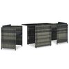 vidaXL Garden Dining Set Grey and anthracite