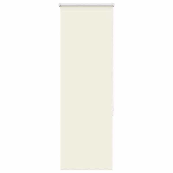 vidaXL Roller Blind Off white 100% Polyester, Aluminum top rail