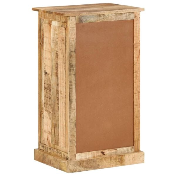 vidaXL Shoe Cabinet Natural wood Solid rough mango wood Compact