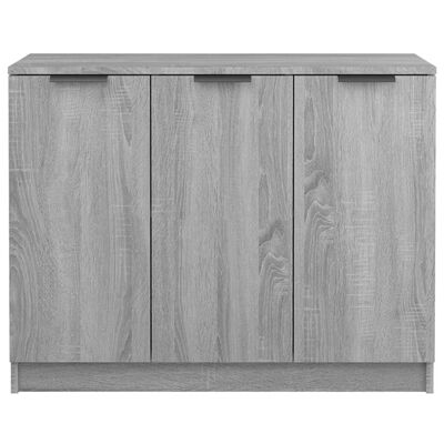 vidaXL Sideboard Gray Sonoma 35.6"x11.8"x27.6" Engineered Wood