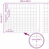 vidaXL Field Fence Silver 82.02 x 4.92 ft Galvanised steel