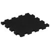 vidaXL Rubber Floor Tiles 4 pcs Black 0.63" 11.8"x11.8"