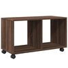 vidaXL Rolling cabinet Brown oak Engineered wood Medium Modern
