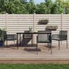 vidaXL Garden Dining Set Black, Light Grey