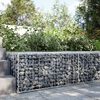 vidaXL Gabion Basket Silver Galvanized Iron Large Durable