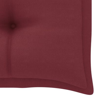 vidaXL Garden Bench Cushion Wine Red 39.4"x19.7"x 2.8" Fabric