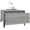 vidaXL Side Table Gray Sonoma Engineered wood, metal 19.7 x 18.1 x 13.8 in