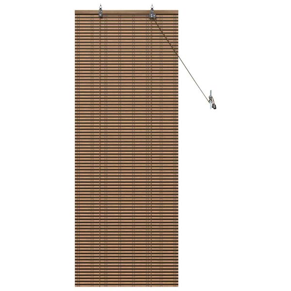 vidaXL Window Blind Geometric Brown 60 x 160 cm bamboo