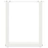 vidaXL Coffee Table Leg Set of 2 White Powder-coated steel Medium