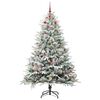 vidaXL Artificial Pre-lit Christmas Tree with Ball Set Green 94.49 in