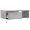 vidaXL Coffee Table Concrete Gray Engineered wood Medium Coffee Table