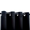 vidaXL Blackout Curtains with Metal Rings 2 pcs Black 55.1x96.5"